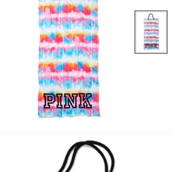 HP🎉🎉NWT Pink VS Packable Towel Tote, - Picture 4 of 5